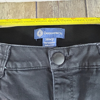 Democracy Black "Ab"solution 16WP Womens Jeans