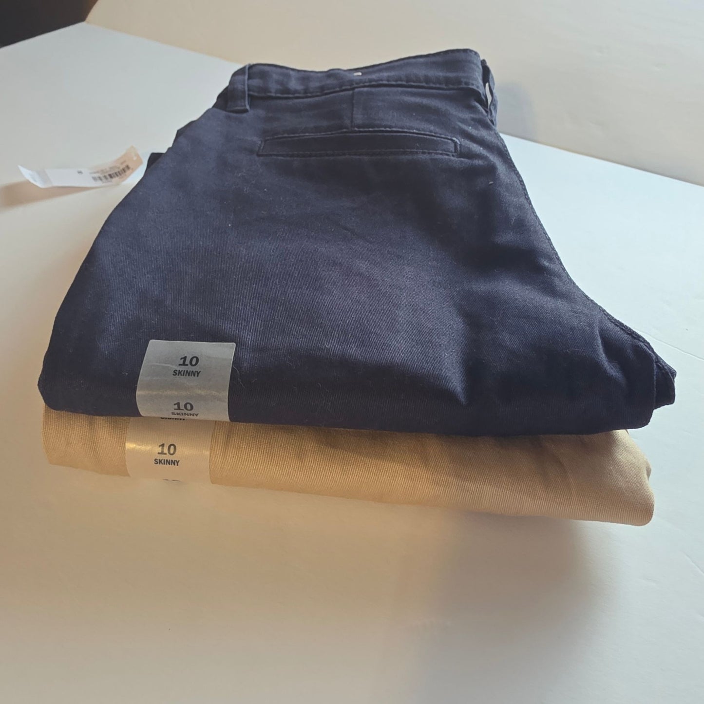 Old Navy Girls Skinny Fit Pants Size 10 Navy & Khaki Cotton