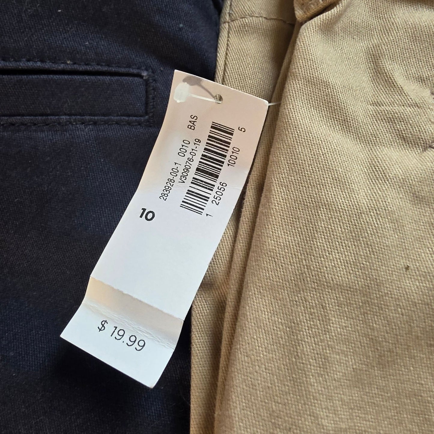 Old Navy Girls Skinny Fit Pants Size 10 Navy & Khaki Cotton