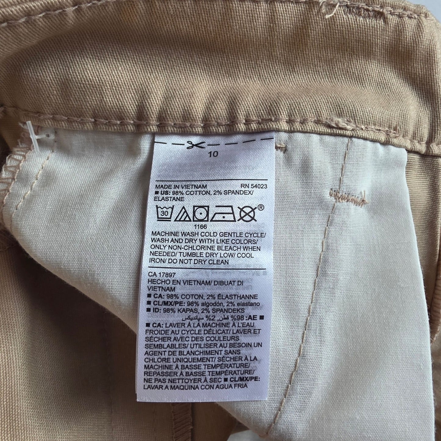 Old Navy Girls Skinny Fit Pants Size 10 Navy & Khaki Cotton