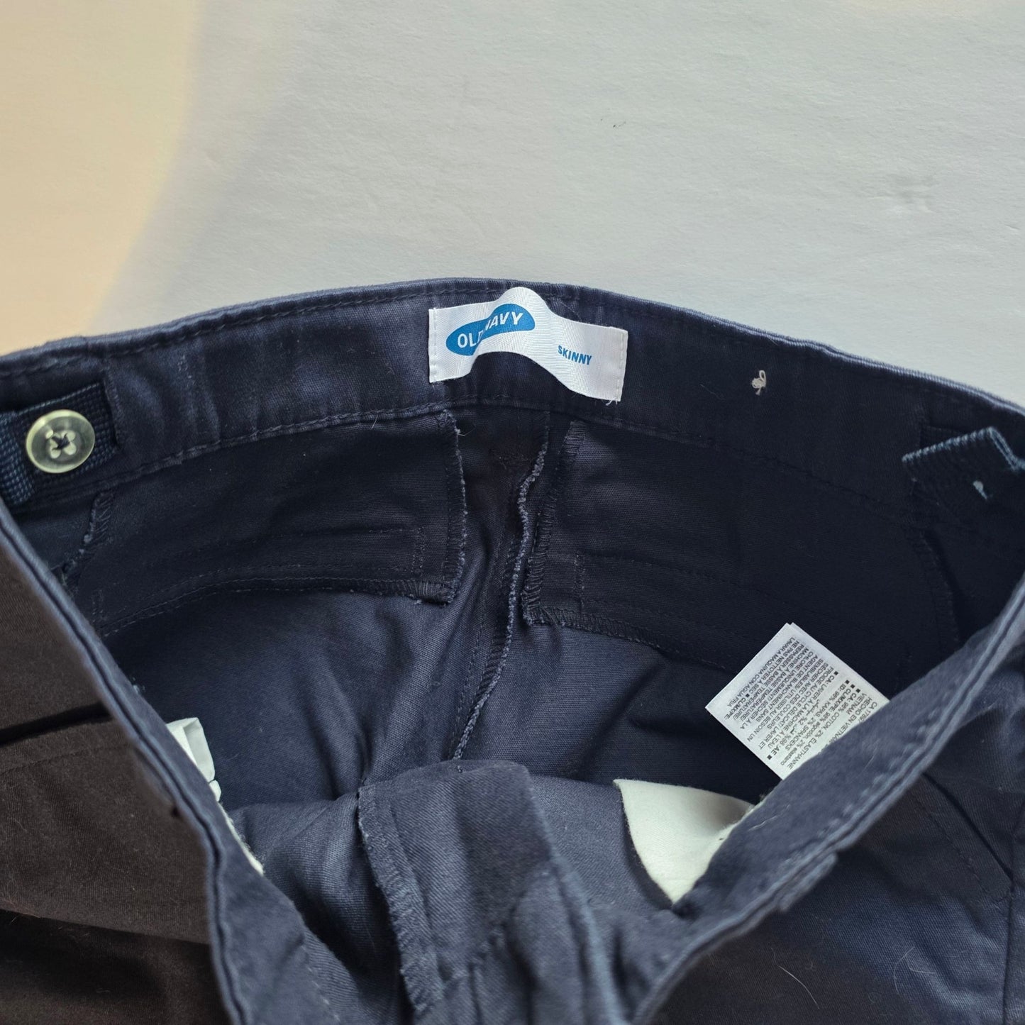 Old Navy Girls Skinny Fit Pants Size 10 Navy & Khaki Cotton
