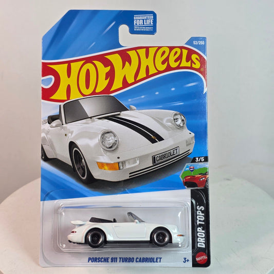 Hot Wheels Porsche 911 Turbo Cabriolet Drop Top White