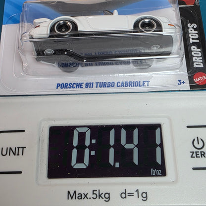 Hot Wheels Porsche 911 Turbo Cabriolet Drop Top White