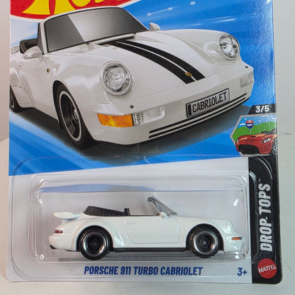 Hot Wheels Porsche 911 Turbo Cabriolet Drop Top White