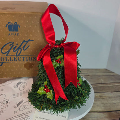 Avon Merry Kissmas Musical Christmas Bell Wreath Ornament