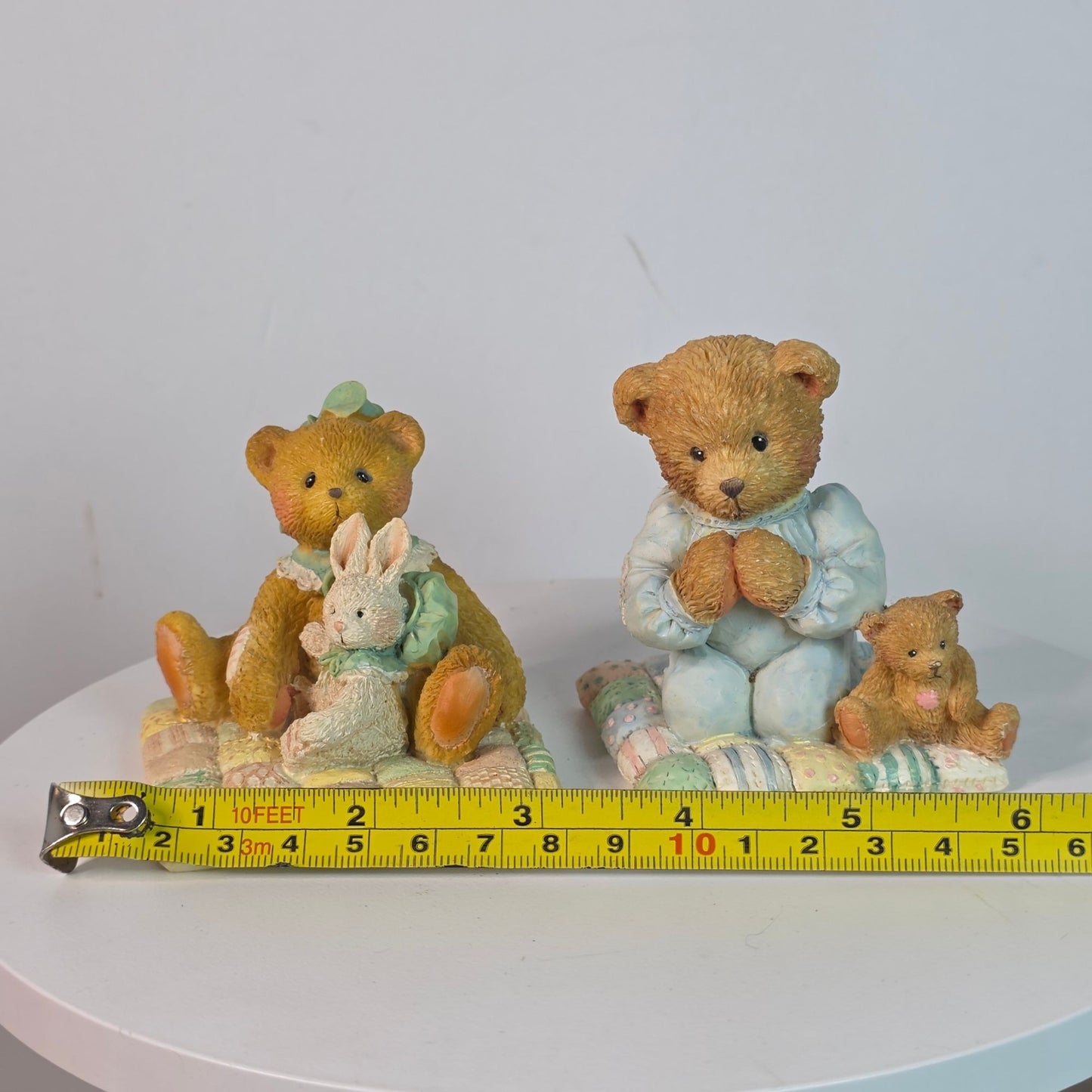 Vintage Cherished Teddies Camille & Patrick Figurines 1991/1992 Collectibles By Hamilton Gifts