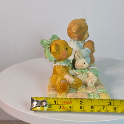 Vintage Cherished Teddies Camille & Patrick Figurines 1991/1992 Collectibles By Hamilton Gifts