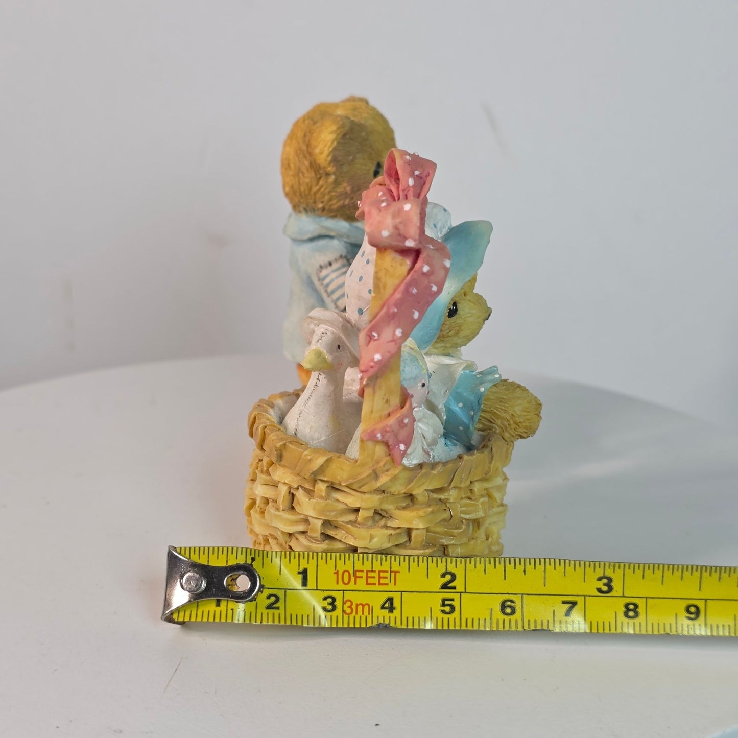 Vintage Abigail & Jeremy Collectible Teddy Bear Figurines By P. Hillman 1991/1992 Hamilton Gifts China