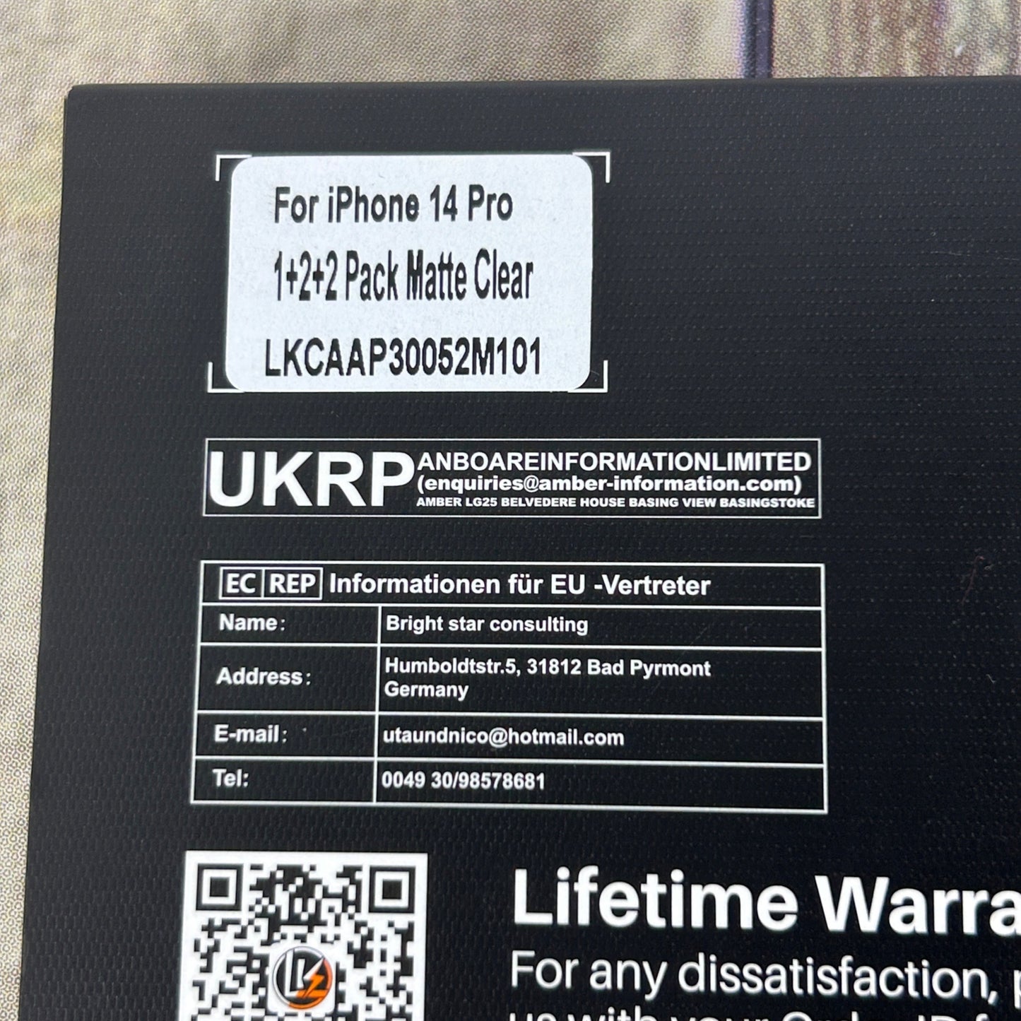 Smart Mobile Smooth Life iPhone 14 Pro/Pro Max Matte Clear Case & Screen Protector Set