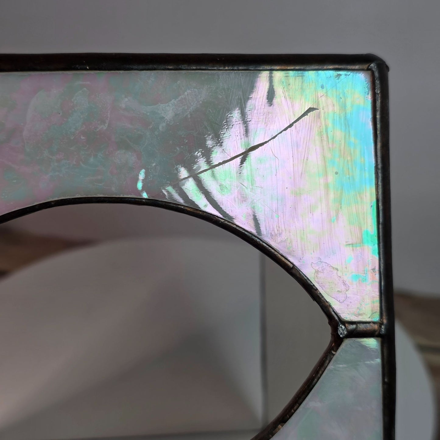 Vintage Stained Glass Tissue Box Cover By Pams Glass Works