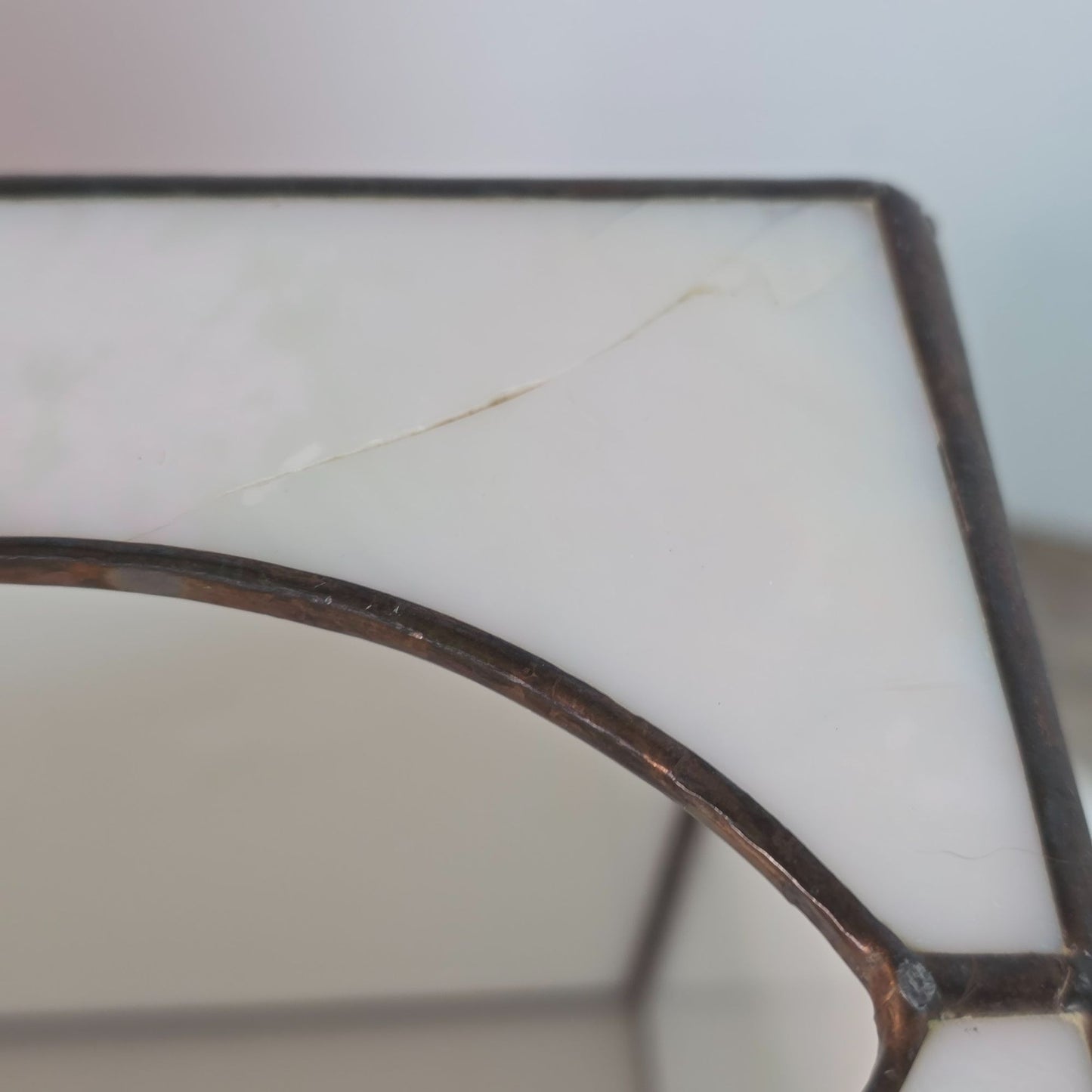 Vintage Stained Glass Tissue Box Cover By Pams Glass Works