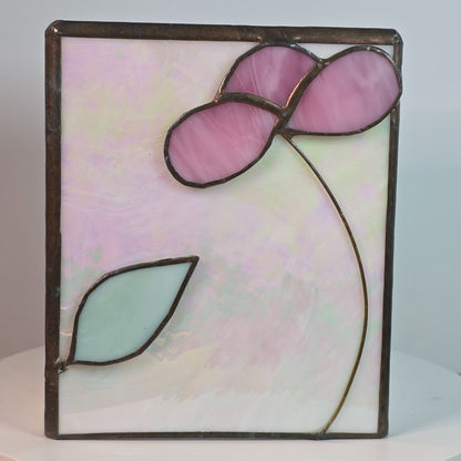 Vintage Stained Glass Tissue Box Cover By Pams Glass Works