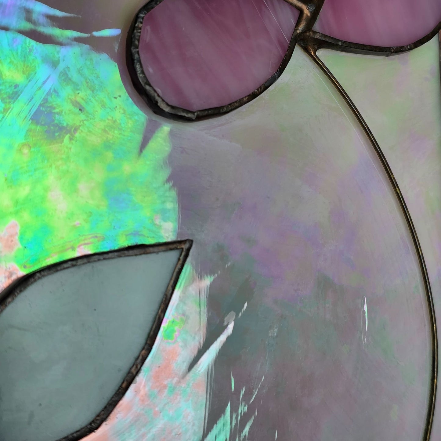 Vintage Stained Glass Tissue Box Cover By Pams Glass Works