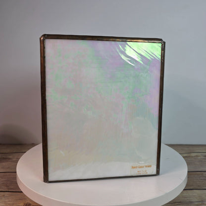 Vintage Stained Glass Tissue Box Cover By Pams Glass Works