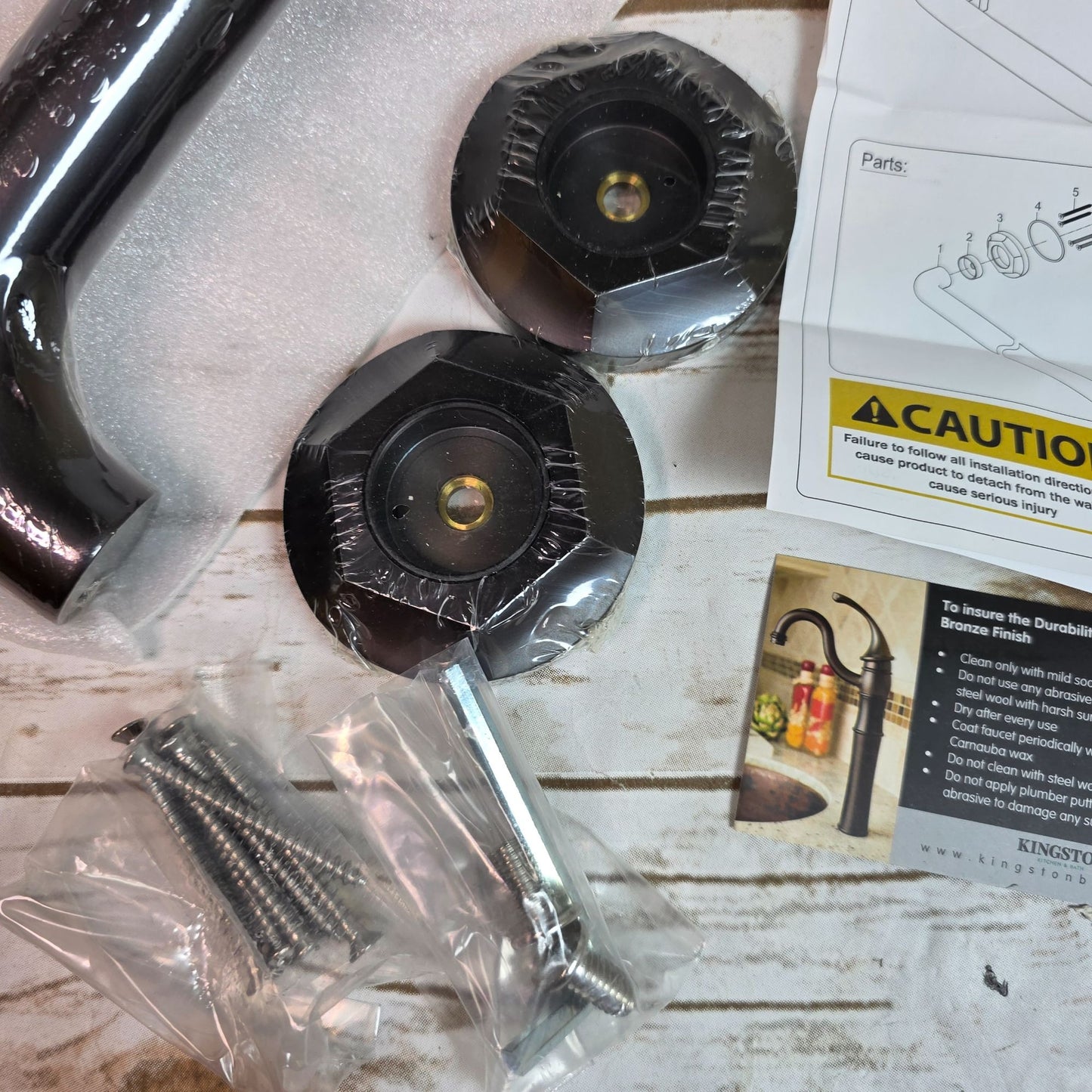 Kingston Brass 12-Inch Decorative Grade Grab Bar Oil Rubbed Bronze Finish Kitchen & Bath