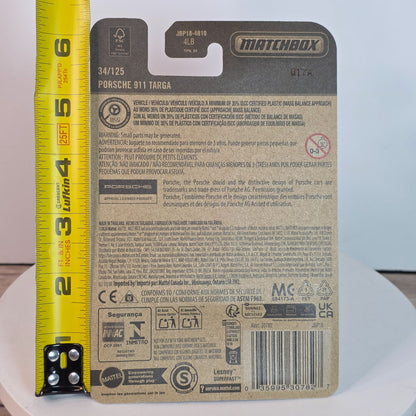 Matchbox Porsche 911 Targa Die-Cast Model 1:64 Scale Red & Black
