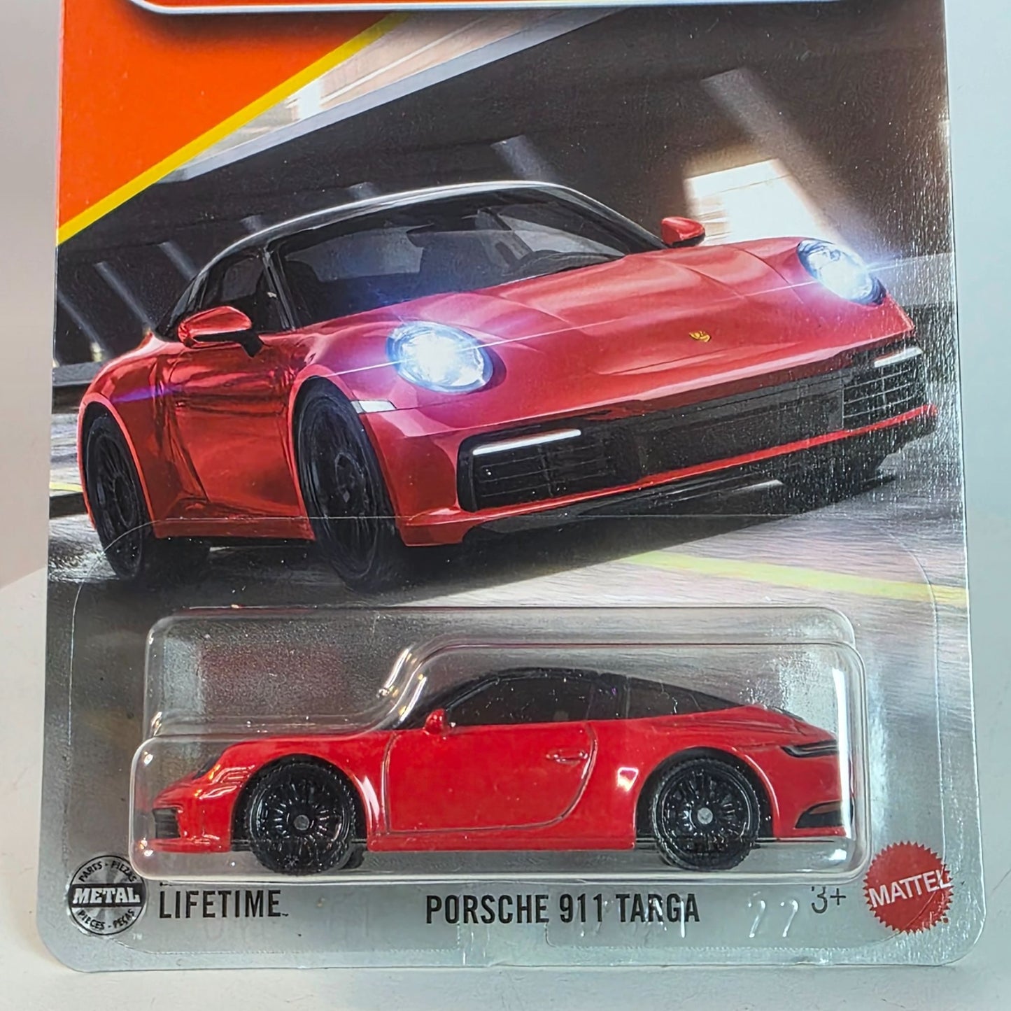 Matchbox Porsche 911 Targa Die-Cast Model 1:64 Scale Red & Black