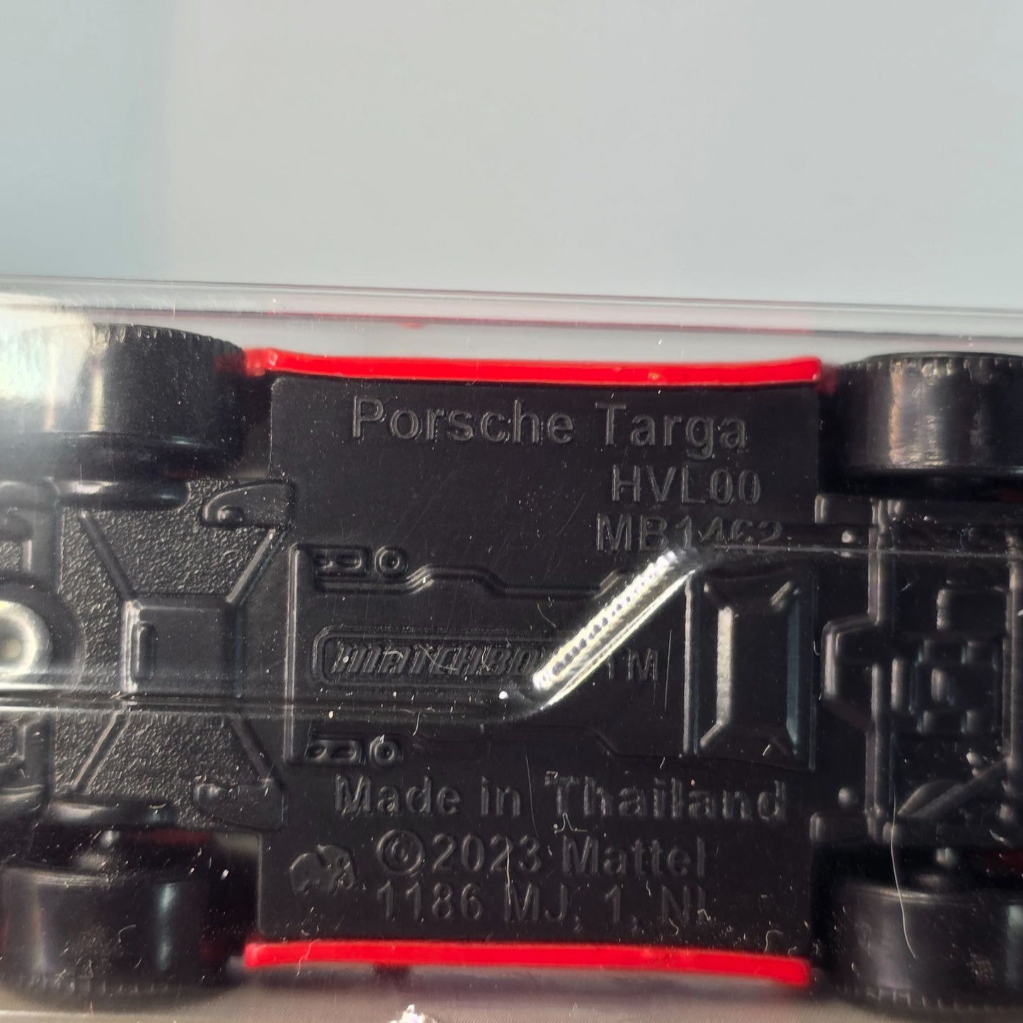 Matchbox Porsche 911 Targa Die-Cast Model 1:64 Scale Red & Black