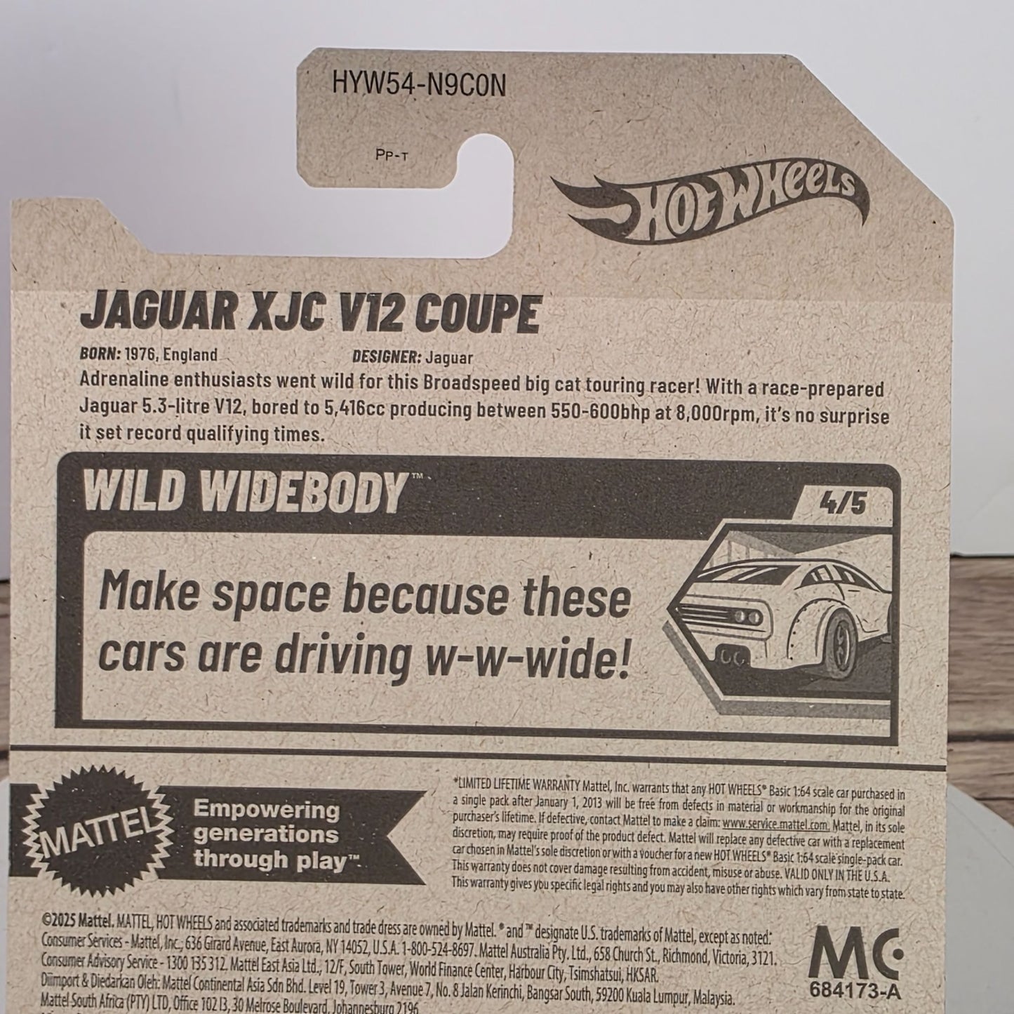 Hot Wheels Jaguar XJC V12 Coupe Wild Widebody