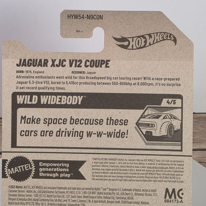 Hot Wheels Jaguar XJC V12 Coupe Wild Widebody