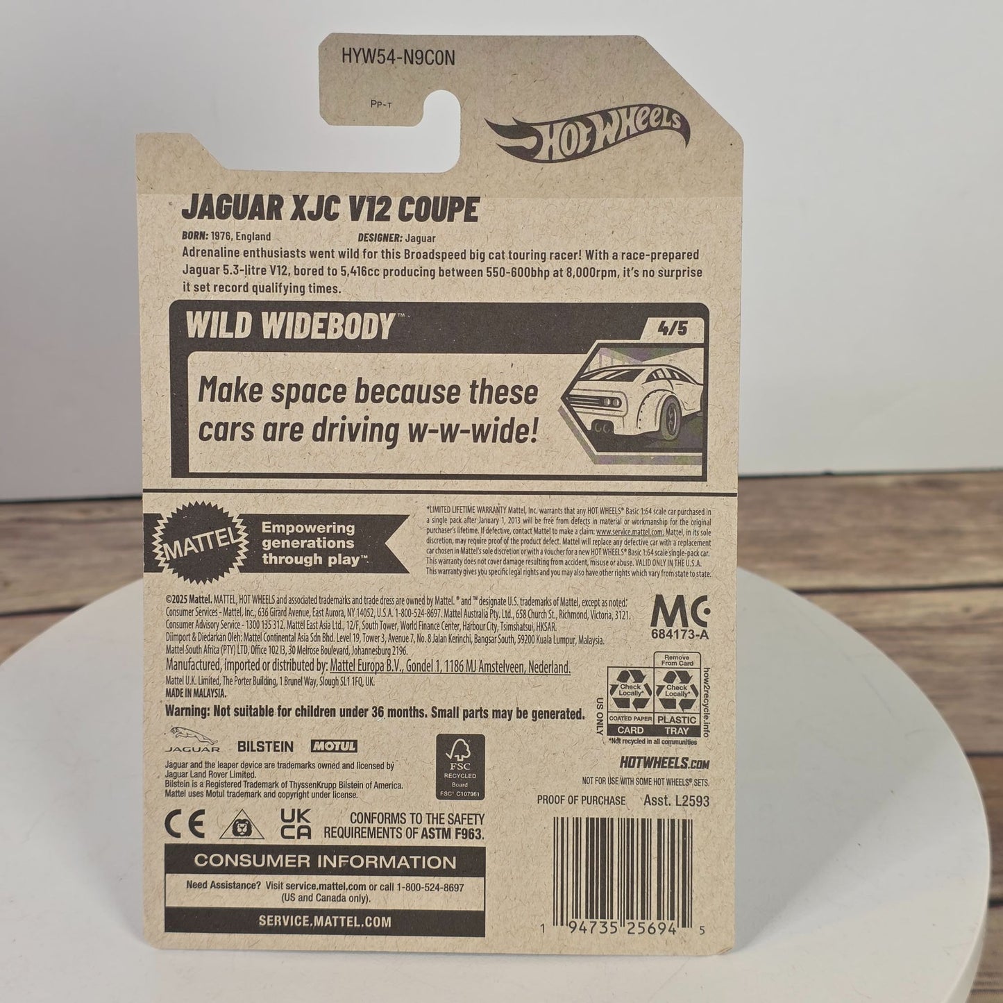 Hot Wheels Jaguar XJC V12 Coupe Wild Widebody