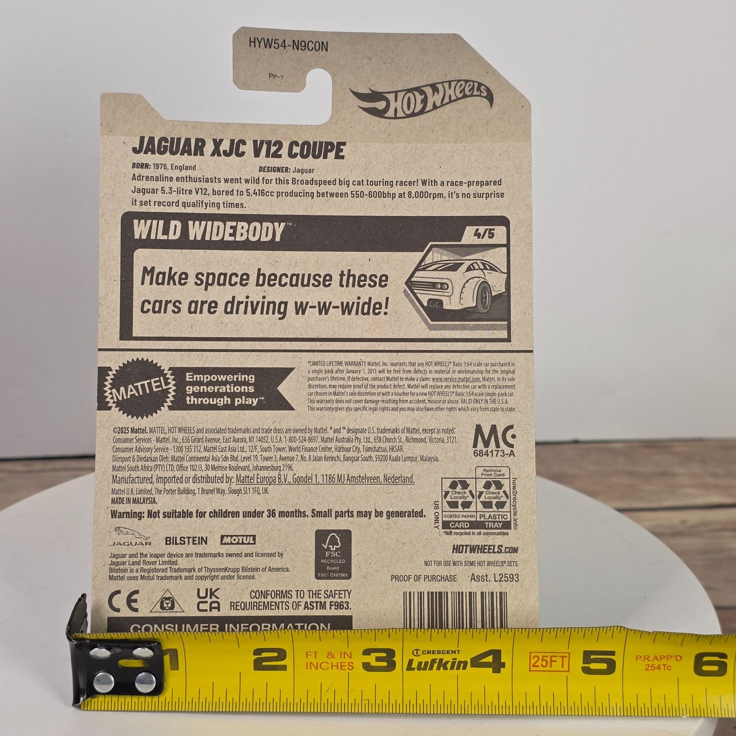 Hot Wheels Jaguar XJC V12 Coupe Wild Widebody