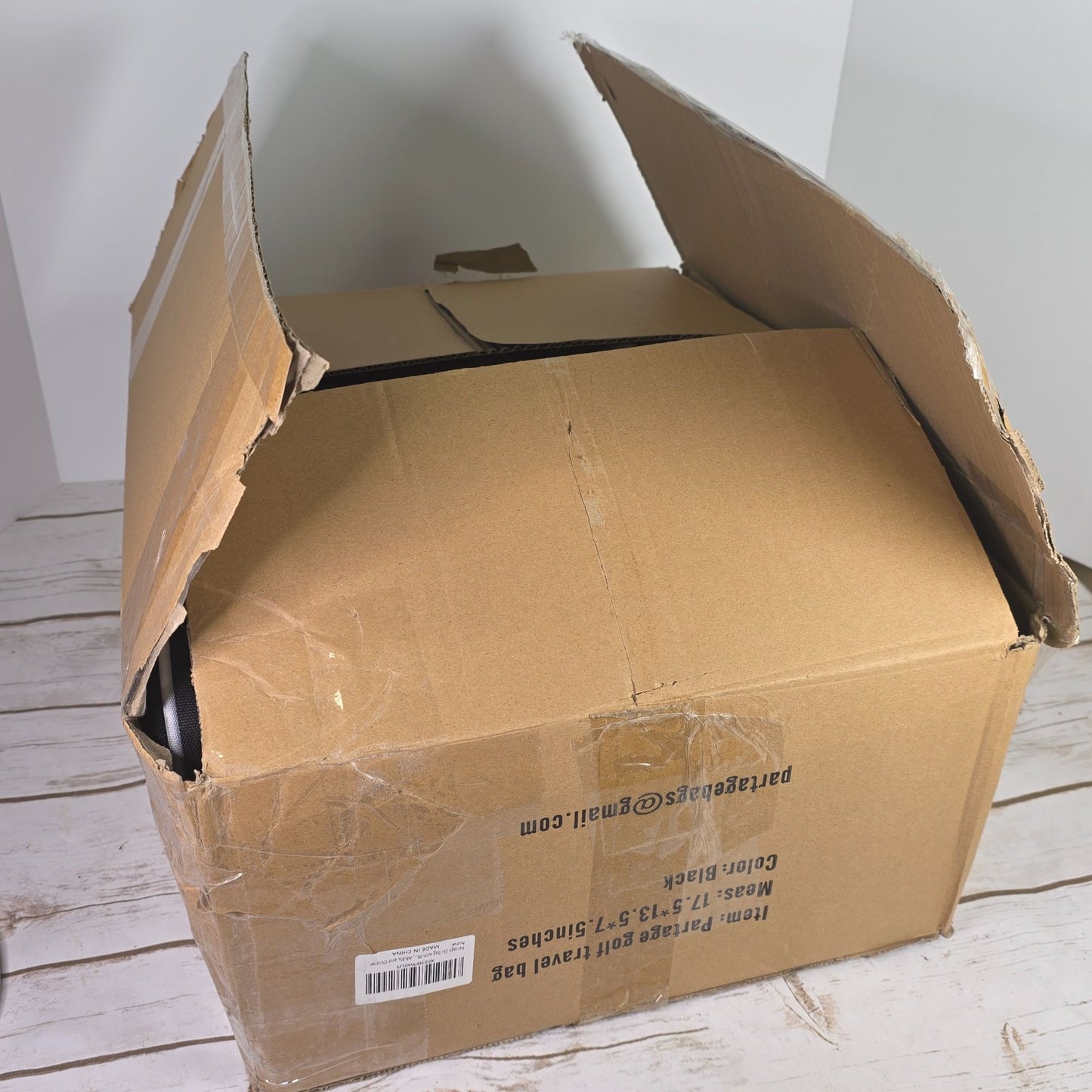 PARTAGE Ski Bag With Adjustable Length Up To 78in 600D Oxford Fabric Waterproof & Padded For Ski Equipment Black