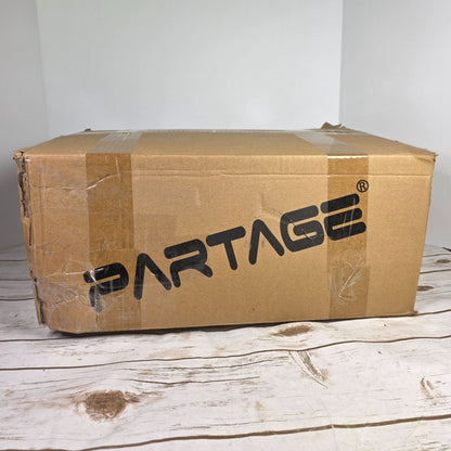 PARTAGE Ski Bag With Adjustable Length Up To 78in 600D Oxford Fabric Waterproof & Padded For Ski Equipment Black