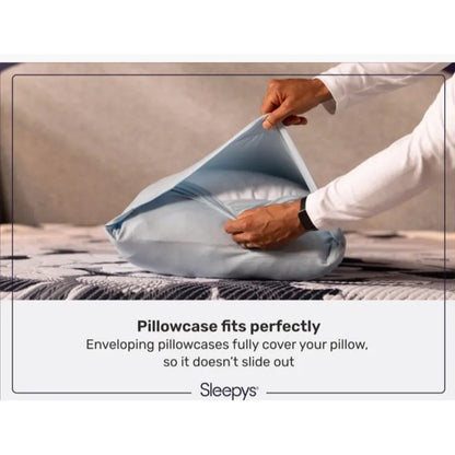 Sleepys Deluxe Cool Stretch Queen Sheet Set Egyptian Cotton Blend