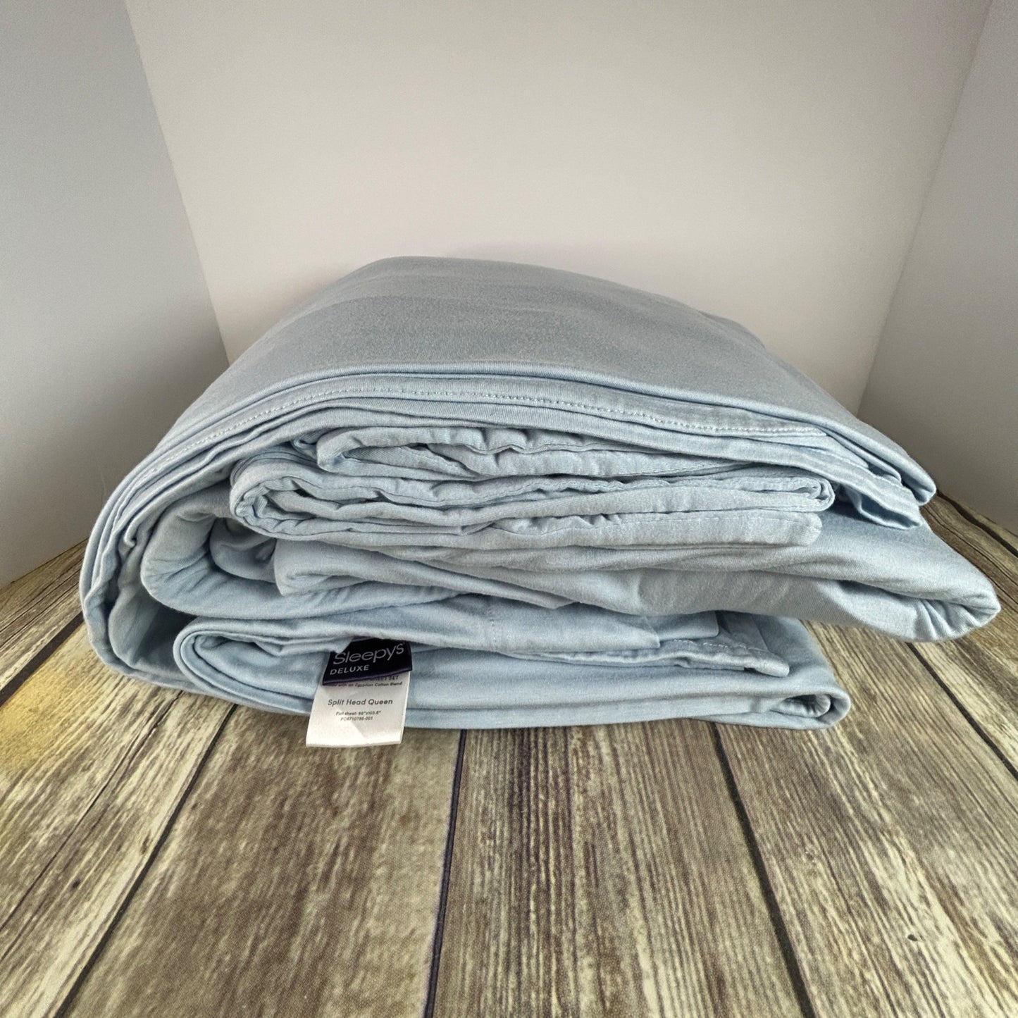 Sleepys Deluxe Cool Stretch Queen Sheet Set Egyptian Cotton Blend