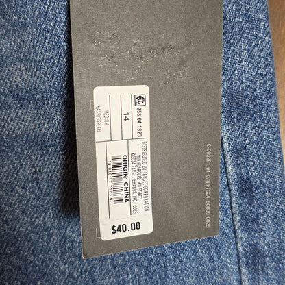 NWT New Future Collective Womens Wide Leg Denim Jeans Size 14 Blue High Rise