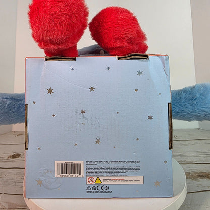 Beastie Buds Weighted Monster Plush Toy 2.2 Lbs Stress Support & Sleep Aid For All Ages Super Soft Blue/Red