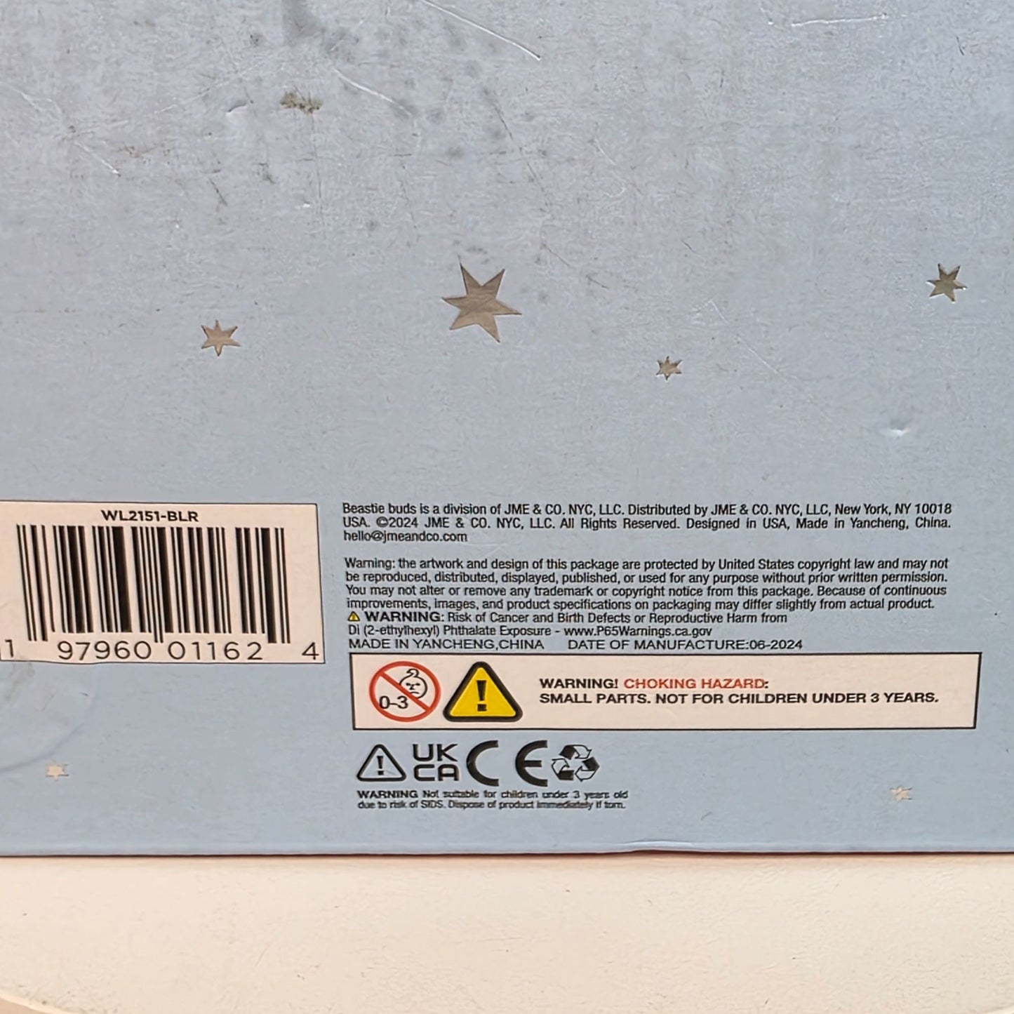 Beastie Buds Weighted Monster Plush Toy 2.2 Lbs Stress Support & Sleep Aid For All Ages Super Soft Blue/Red