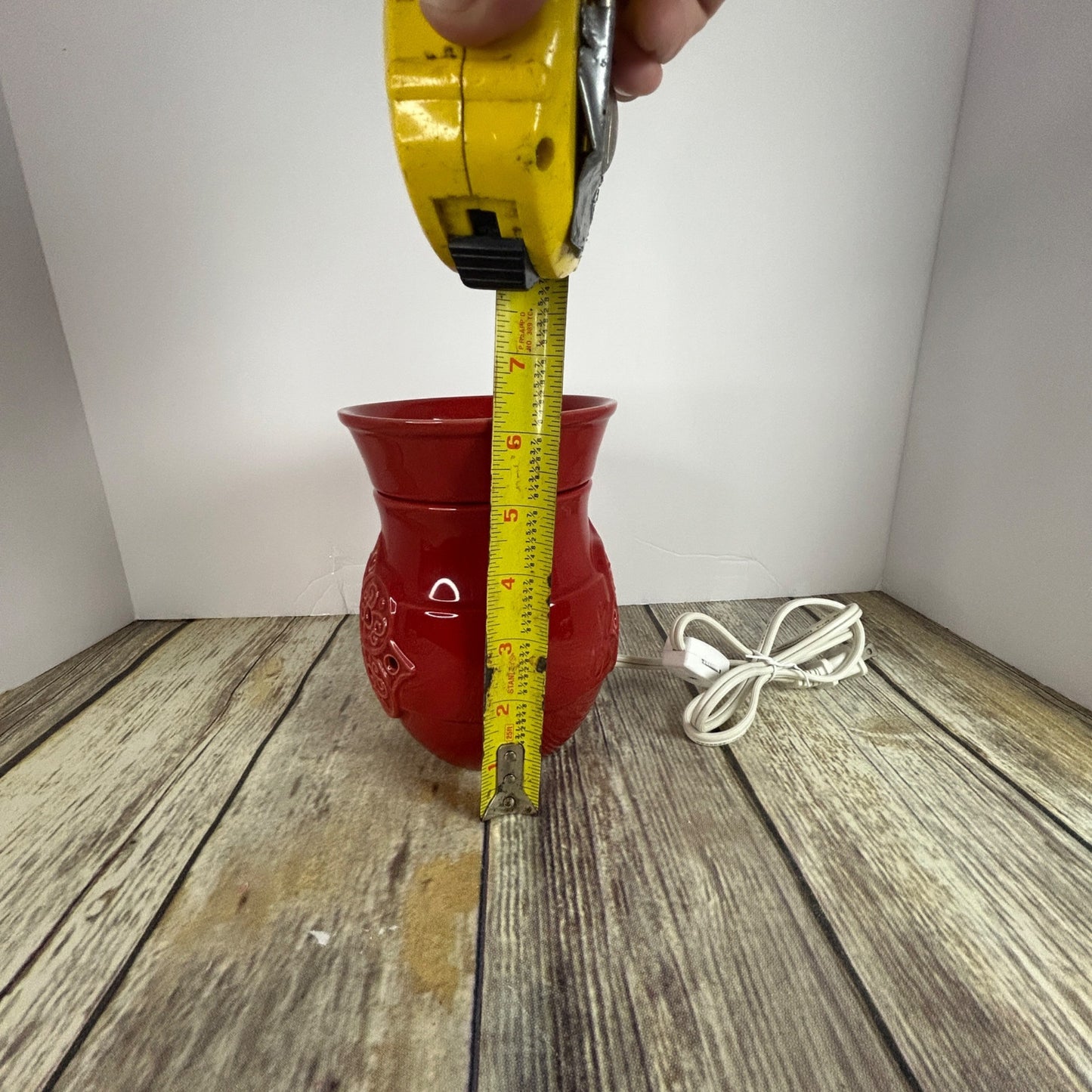 Joy Mangano Forever Fragrant Oil Wax Warmer Vase Orange