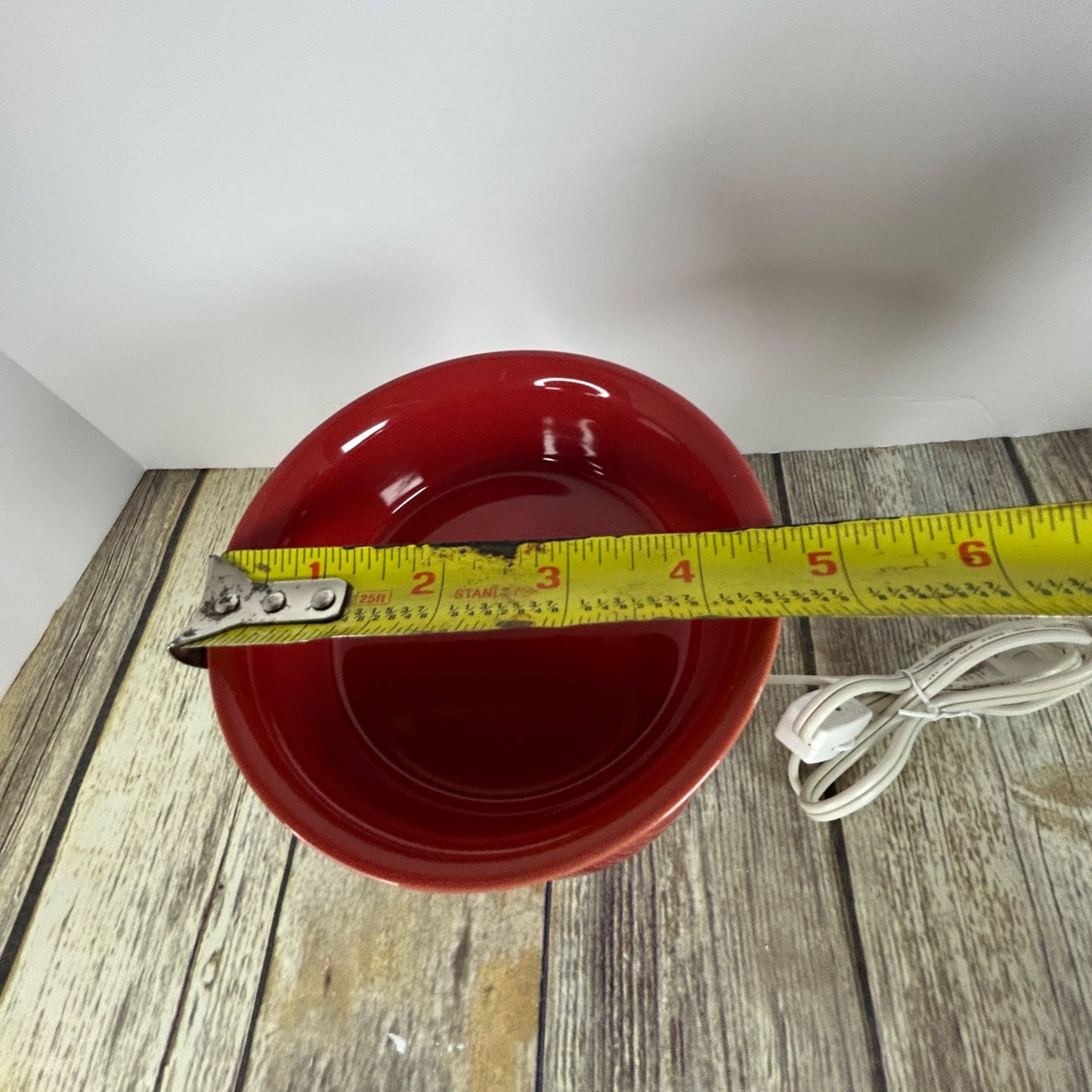 Joy Mangano Forever Fragrant Oil Wax Warmer Vase Orange