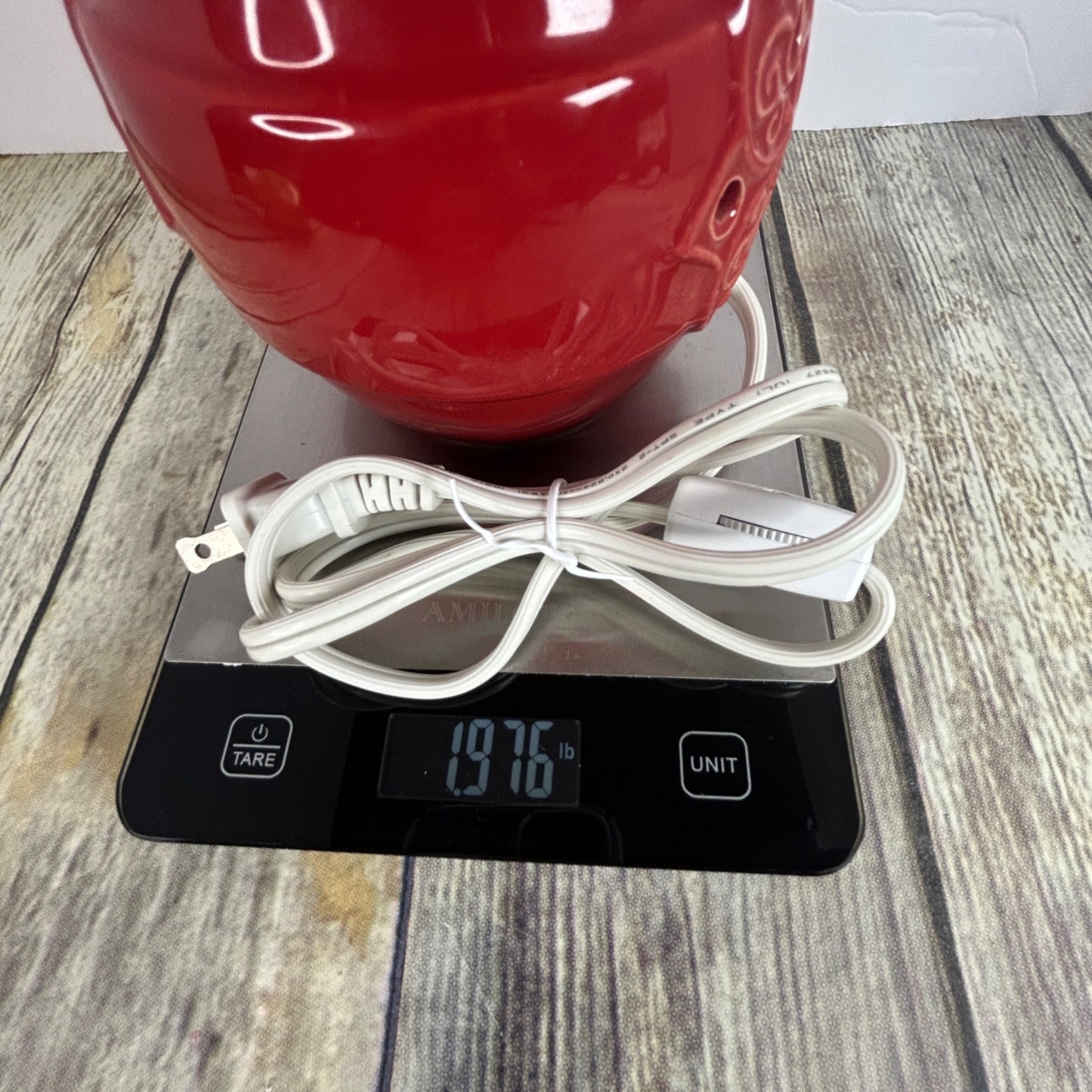 Joy Mangano Forever Fragrant Oil Wax Warmer Vase Orange