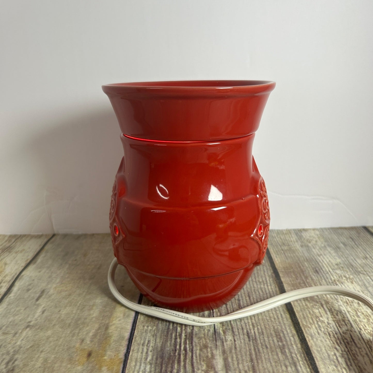 Joy Mangano Forever Fragrant Oil Wax Warmer Vase Orange