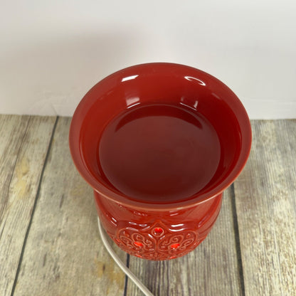 Joy Mangano Forever Fragrant Oil Wax Warmer Vase Orange