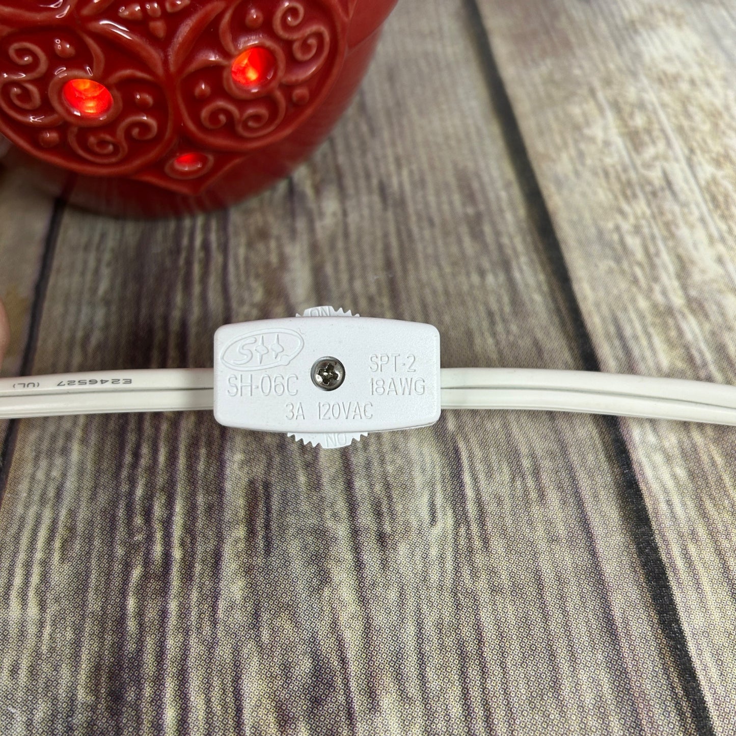 Joy Mangano Forever Fragrant Oil Wax Warmer Vase Orange