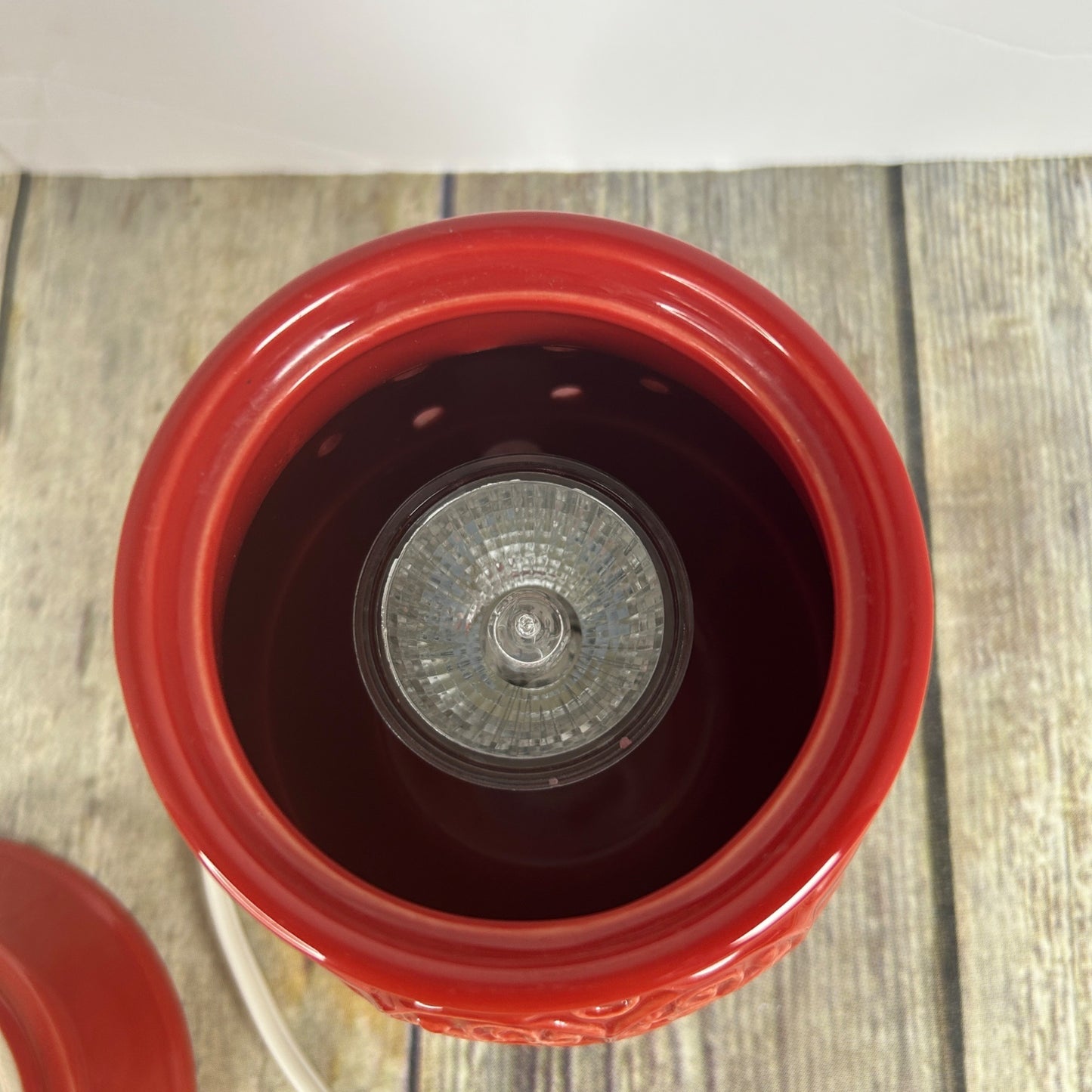 Joy Mangano Forever Fragrant Oil Wax Warmer Vase Orange