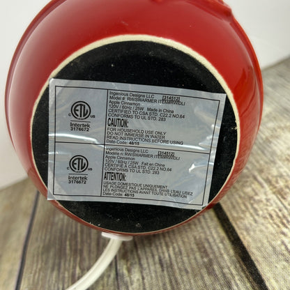 Joy Mangano Forever Fragrant Oil Wax Warmer Vase Orange