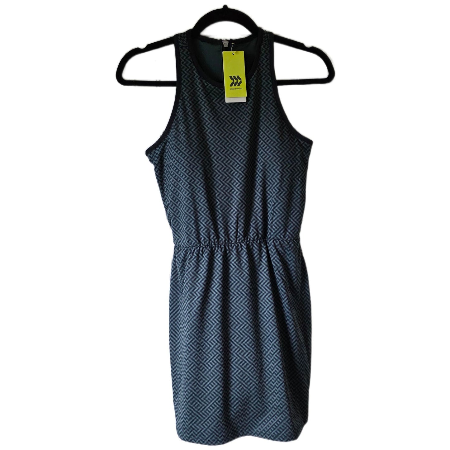 All In Motion Womens Sleeveless Houndstooth Active Dress With Built-In Shorts & Inner Pocket