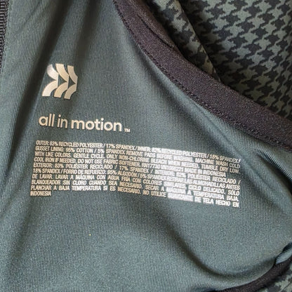 All In Motion Womens Sleeveless Houndstooth Active Dress With Built-In Shorts & Inner Pocket