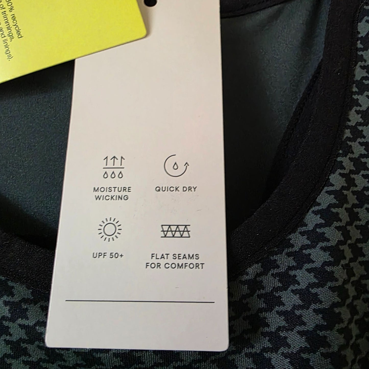 All In Motion Womens Sleeveless Houndstooth Active Dress With Built-In Shorts & Inner Pocket