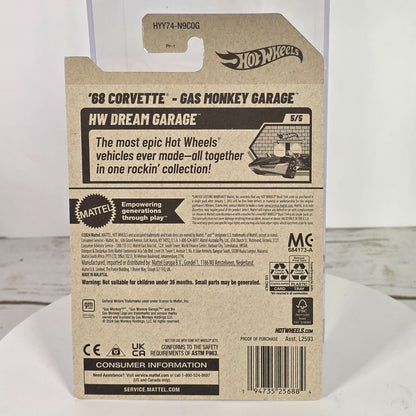 Hot Wheels Gas Monkey Garage 68 Corvette Die-Cast Car