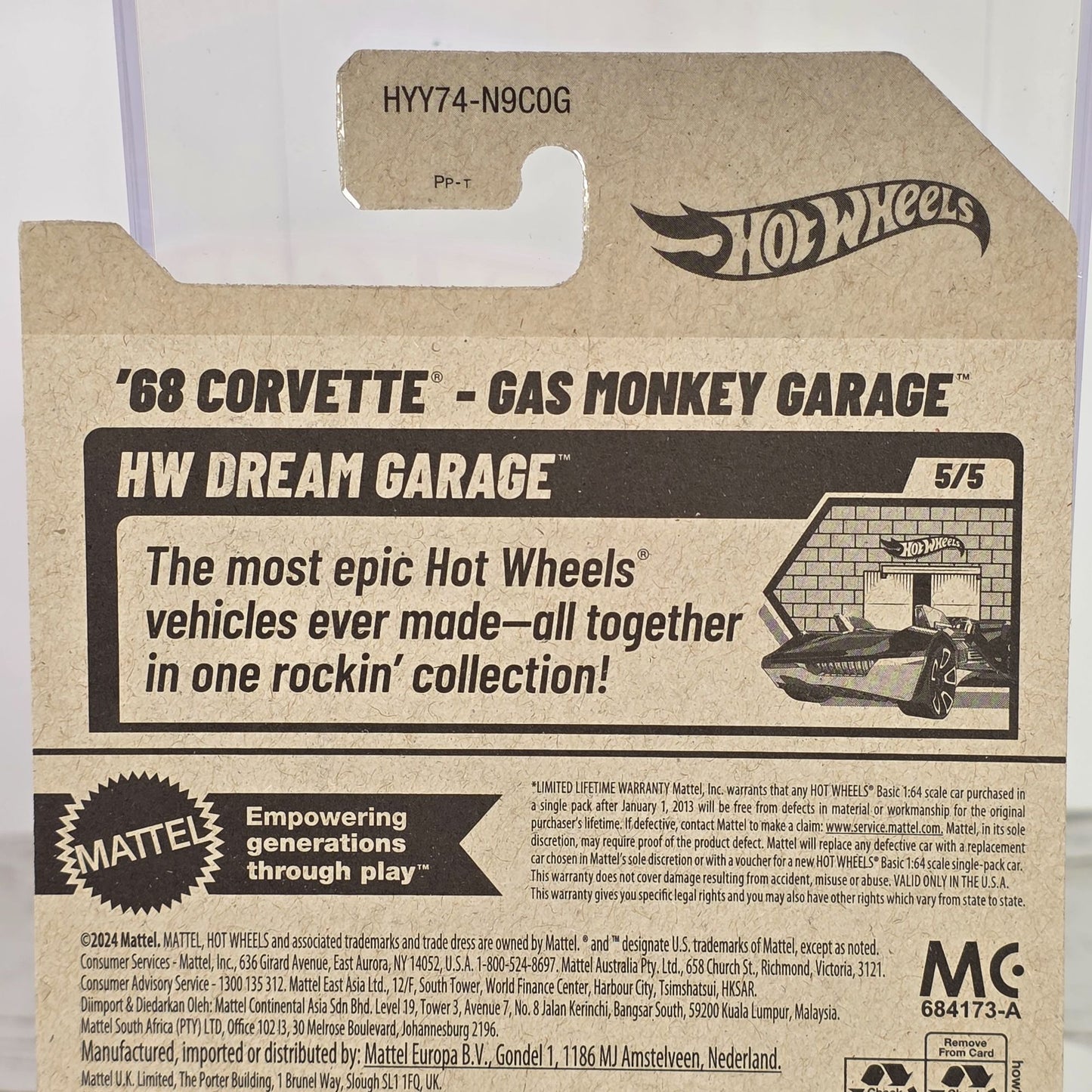 Hot Wheels Gas Monkey Garage 68 Corvette Die-Cast Car