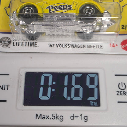 2026 Matchbox Candy #2 1962 Volkswagen Beetle YELLOW | PEEPS | FSC