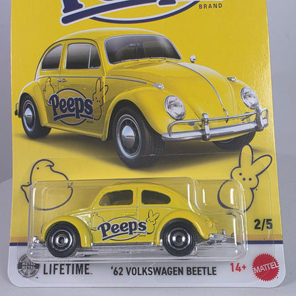 2026 Matchbox Candy #2 1962 Volkswagen Beetle YELLOW | PEEPS | FSC