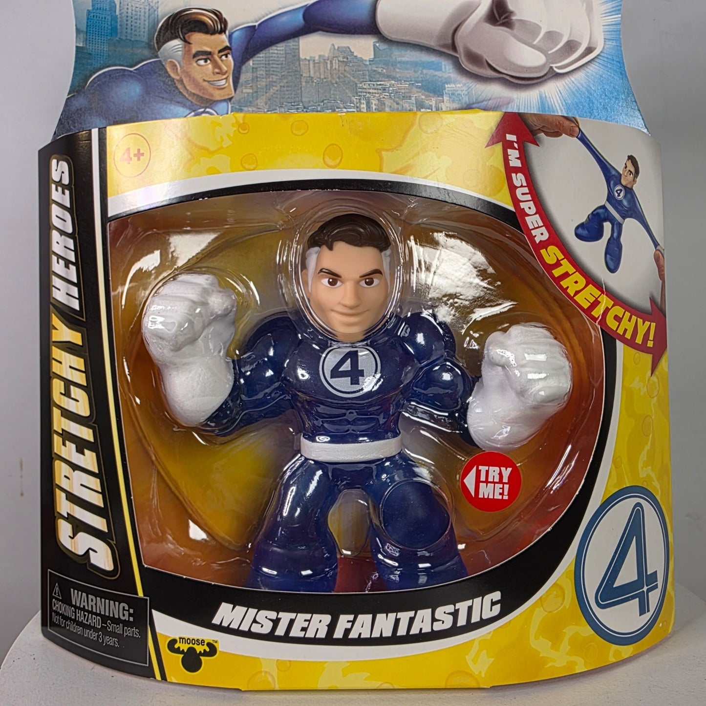 Marvel Fantastic Four Goo Jit Zu Mister Fantastic Stretchy Heroes Figure