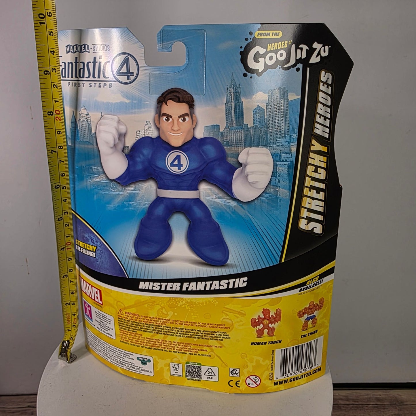 Marvel Fantastic Four Goo Jit Zu Mister Fantastic Stretchy Heroes Figure